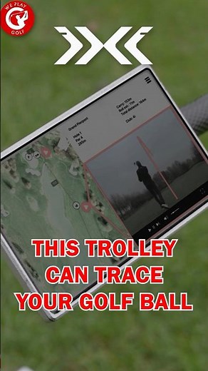 AI golf Trolley iXi can trace your golf ball. This is the future of golf!