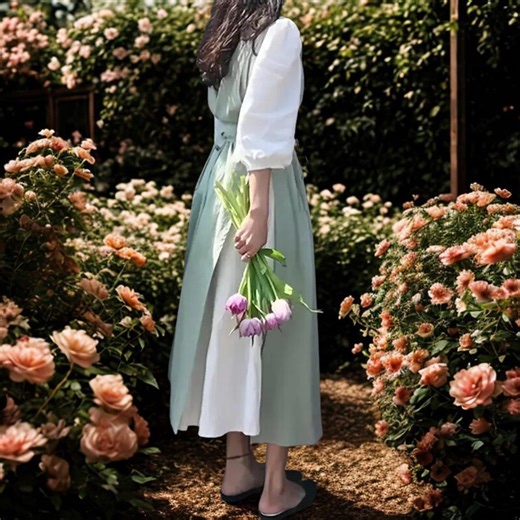 Women’s Vintage Kitchen Apron – Breathable Fabric for Cooking, Apron Dress, Gardening Apron Solid Color Style, Crossback Apron for Women - Etsy