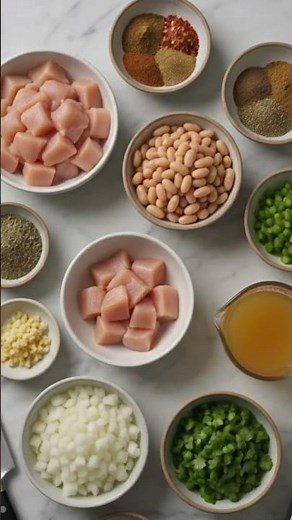 Creamy White Chicken Chili | Easy High-Protein Comfort Food 🍗🥣 #bariatric