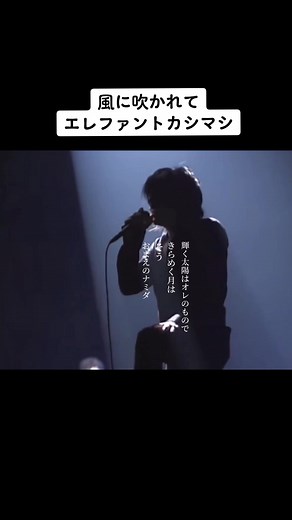 #風に吹かれて #エレカシ #歌詞動画 #名曲