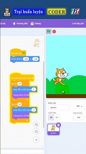 Lập trình Scratch , tìm hiểu từng lệnh