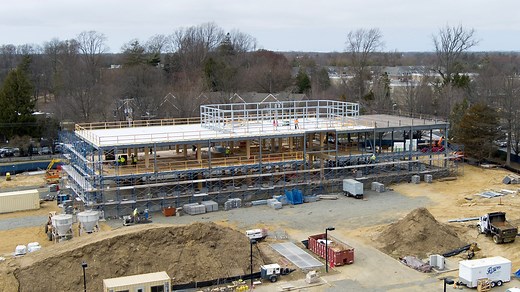 See construction of Bruce Springsteen Archives at Monmouth University