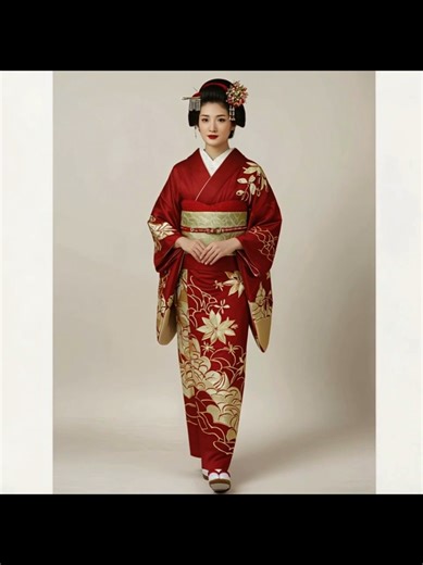Elegant Geisha Walking in Mystery