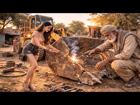 Completely Destroyed Loader Bucket Rebuilt | Incredible Welding Job