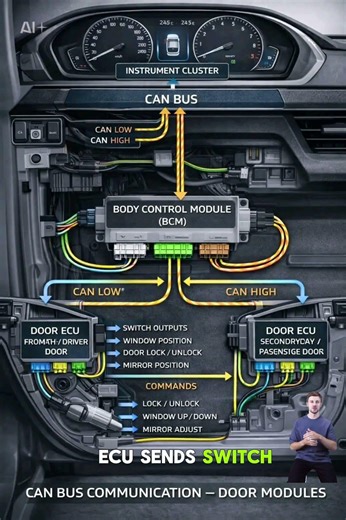 BCM to Door ECUs CAN Bus Connection | Automotive Wiring Diagram Tutorial #automotivewiring