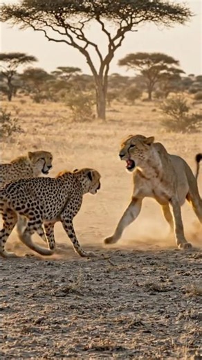 The Lioness was forced into a position with no way out | Animals
