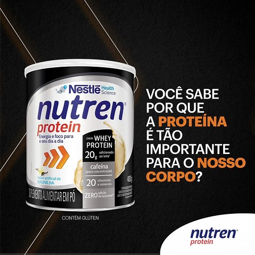 Nutren Protein | NUTREN® Protein é o seu combo diário de foco e energia com proteínas que auxiliam na formação dos músculos e ossos, e te ajudam a ter mais... | Instagram