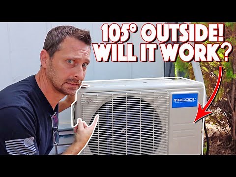Mini Split Heating And Cooling Performance In Hot Outdoor Temps!