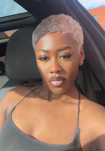This is why I wear my pixie straight, I’m 5 years in and I’m still “learning” how to curly my pixie 😭 Some days are better than others😩 #pixiecuthairstyle #pixiecutblackwomen #relateable #pixiecuts