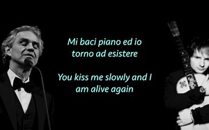 Ed Sheeran Perfect Symphony ft Andrea Bocelli lyrics translate