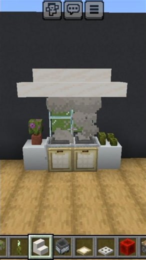 Minecraft Kitchen Stove 🍳 Easy & Modern Build! || Royal Gaming #shorts