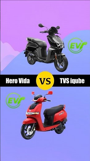 Hero Vida vs TVS iqube Electric Scooter which is better #herovida #vida #tvsiqube #iqube