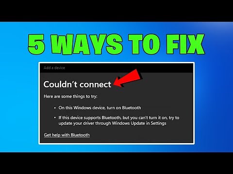 How To Fix Bluetooth Couldn’t Connect Error in Windows 11/10 - NEW✅