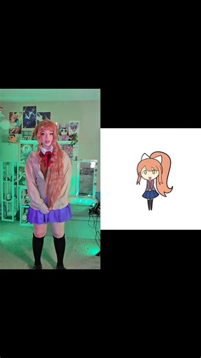 That's music to my ears 💚💚💚 #ddlc #waifu #edit #monika #ddlcfanart #justmonika #anime