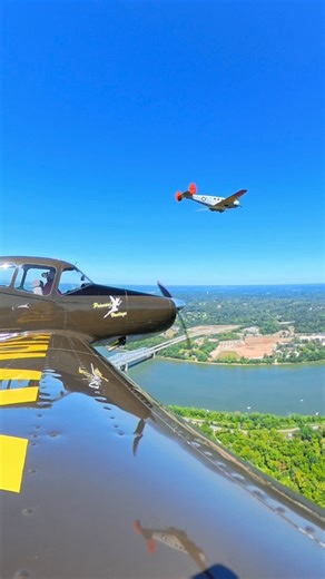 Breaking off formation and getting ready to land! Special thanks to the @tristatewarbirdmuseum and EAA Squadron 18 for the amazing opportunity to let us film their aircraft! | Sporty's Pilot Shop