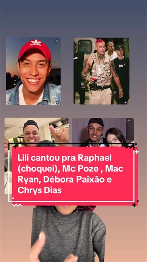 Lili cantou pra Raphael (choquei), Mc Poze , Mc Ryan, Débora Paixão e Chrys Dias #Raphael #deborapaixao #chrysdias #mcryan #mcpoze