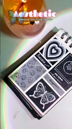 using only two colours painting idea 🖤🤍 #shorts #ytshorts #art #trending #aesthetic