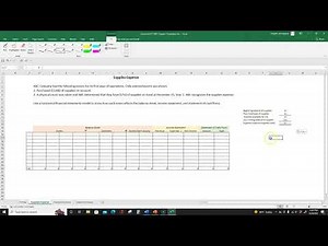 Supplies and Supplies Expense Adjustment