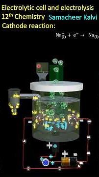 3D Electrolytic cell & Electrolysis#shortvideo #electrolyticcell #electrolysisofnacl #electrolysis