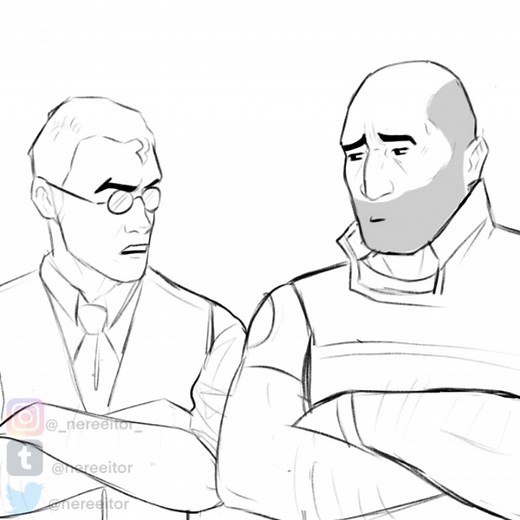 I animated this segment of the tf2 voice actor QnA :D #teamfortress2 #teamfortress2medic #teamfortress2heavy #teamfortress2fanart #tf2 #tf2heavy #tf2heavyfanart #tf2medic #tf2medicfanart #medicxheavy #fanart #art #fyp