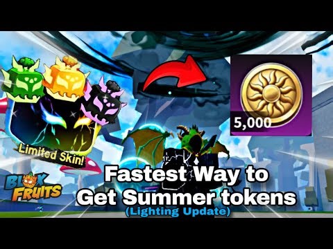 FASEST WAY To Get SUMMER Tokens in BLOX FRUITS (Lighting Update)