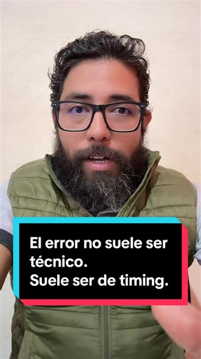 El error no suele ser técnico. Suele ser de timing. #IT #Ingenieria #Criterio #TrabajoEnIT #DevOps