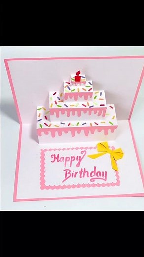 DIY pop up cake card | Easy Birthday card | DG Handmade
