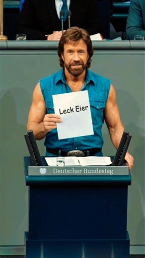 Show them what you've got, Chuck Norris! 👋😄👍