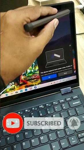 How to use Stylus Pen x360 Laptop | Lenovo Yoga 6 | shorts