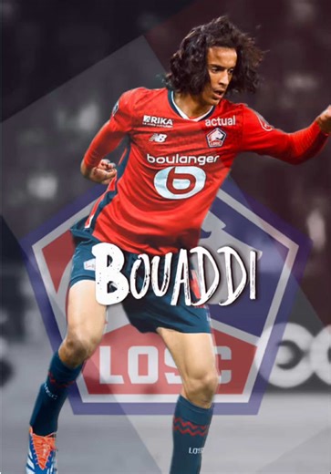 Ayyoub Bouaddi — one of France’s most exciting young midfielders. Dynamic, fearless, and technically sharp. #bouaddi #lille #losc #france #ligue1