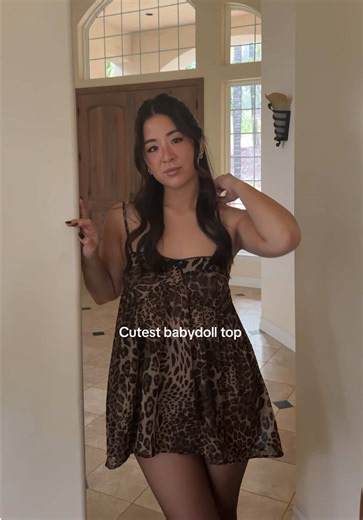 the cutest mini nightgown but make it an outfit 🐆 @CiderEssentials @ciderusa @CiderCloset