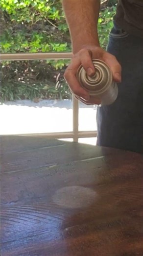 Removing heat marks from a table top