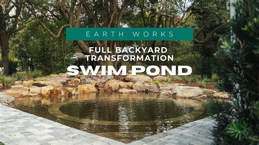  Dive into Earthworks' latest backyard transformation! In this episode, we're showcasing how a simple backyard can become an extraordinary outdoor haven. Staring a captivating natural swim pond, harmonizing with the surroundings This isn't just a makeover; it's a complete reimagining of outdoor living. Picture a backyard where every detail reflects your style and nature and design meet in perfect harmony. | Earth Works | Facebook