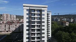 Aerial View Modern Residential High-rise Buildings Stock Footage Video (100% Royalty-free) 3616374425 | Shutterstock