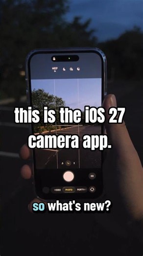 iOS 27 camera app