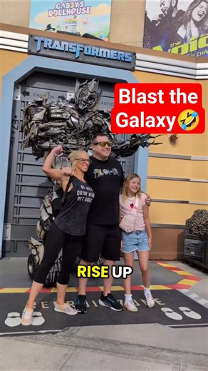 Blast the Galaxy🤣 #transformers #universalstudios #megatron #keepsupporting #funnymoments