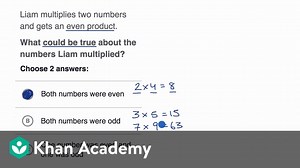 Patterns with multiplying even and odd numbers