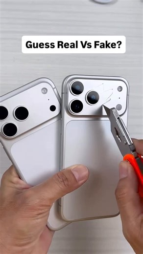 Nitessh Rajdev | Content Creator on Instagram: "Unboxing the iPhone 17 Pro Max! Watch the ultimate durability test comparing Real vs Fake 🔥 #satisfying moments you don’t want to miss! Which one survives? #durability #iPhone17ProMax #DIYTech #RealVsFake #TechTest"