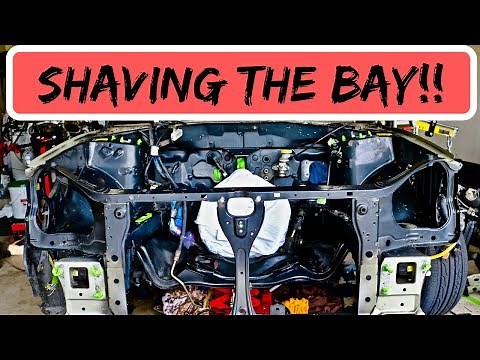 Shaving the engine bay Subaru Wrx