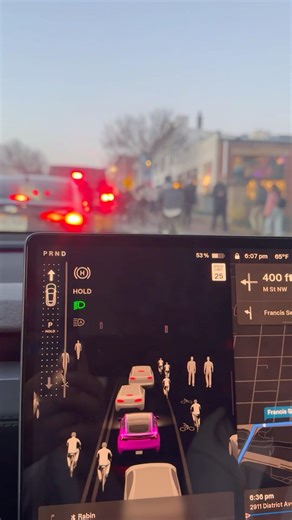 Real Time Projection of Outside Old in Tesla Screen #tesla #screen