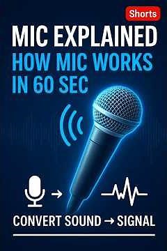 Mic Kya Hai? 🎤 | How Microphone Works Explained in 60 Seconds | #Shorts #famous41