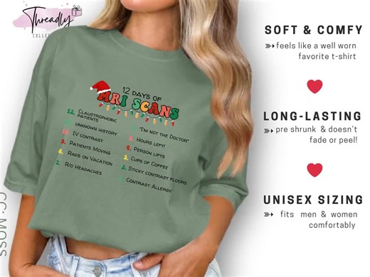 MRI Tech Christmas Sweater 12 Days of Mri Scans Sweater Funny MRI Tech Gift Medical Imaging Christmas Sweatshirt MRI Tech Gift for Christmas - Etsy