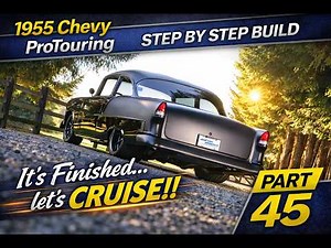 It's finished! 1,000hp ProTouring 55 Chevy in blacked out 2 tone paint job w/ Art Morrison Chassis