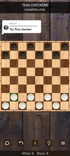 Replying to @justmanwh0livedinworld The first request so I played against champion level. Hope you like it.#checkers #fyp #checkersnotchess