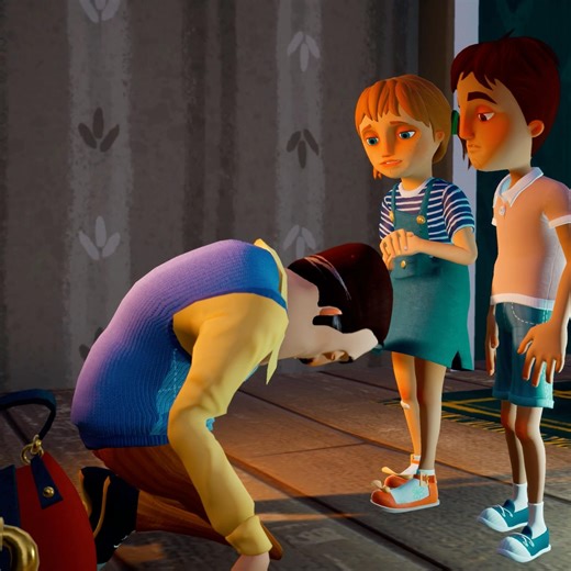 Mr.Peterson’s Tragedy Haunts Quentin 💔 #shorts #helloneighbor #gaming