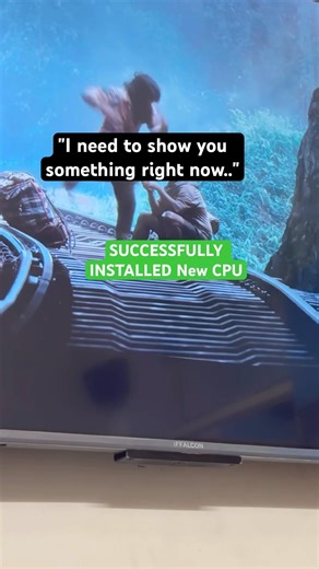 New CPU installed #happynewyear #shortsviral #shortvideos #newyear