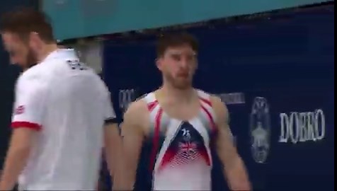 Here's Harry Hepworth 🇬🇧 with an astonishingly powerful piked Dragulescu vault in Osijek World Cup finals! The difficulty helped Hepworth topple World Cup Vault king Artur Davtyan 🇦🇲, who nevertheless gave one of his patented near-perfect performances.