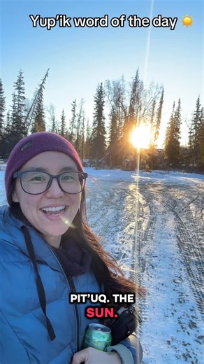 SewYup'ik on Instagram: "Waqaa it’s Nikki with Sew Yup’ik. Today’s Yup’ik word of the week is akerta pit’uq which translates to the sun is rising 🌅 #sewyupik #yupik #fyp #sharingalaska #alaska #indigenous #alaskalife #indigenousartist #indigenousart #alaskaliving #language #languages #languagelearning"