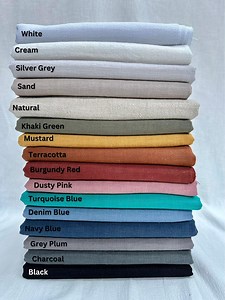Stone Washed Pure Plain Linen Fabric Material - 100% Linens Home Decor Needle Felting Bedding Clothes Curtains - 55" or 140cm Wide - Etsy