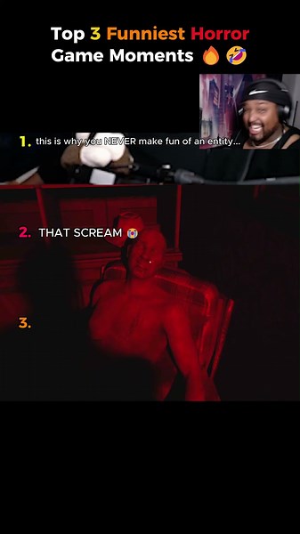 Top 3 Funniest Horror Game Moments 🤣 (DON'T MAKE FUN OF AN ENTITY) #horrorgame #funny #shorts